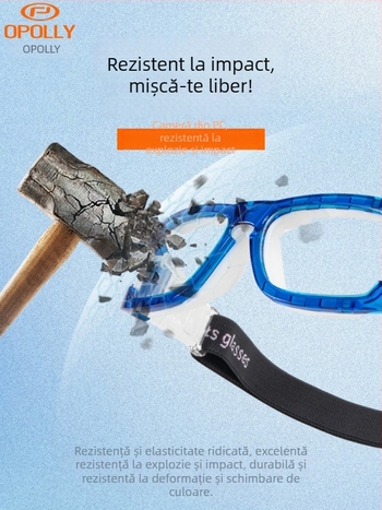 OPOLLY L006 Ochelari sport pentru miopie, cadrul PC, unisex, lentile interschimbabile, brațe detașabile