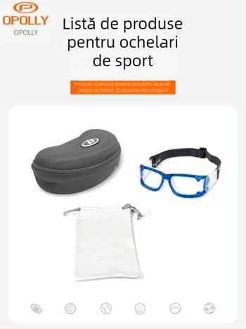 OPOLLY L006 Ochelari sport pentru miopie, cadrul PC, unisex, lentile interschimbabile, brațe detașabile