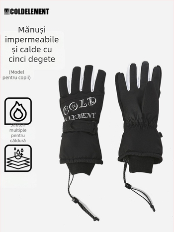 Mănuși de ski pentru copii, material 2L, pentru copii, destinate schiului, neimportate