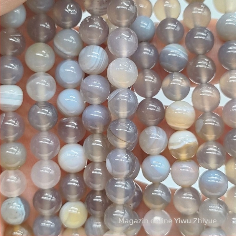 Mărgele din agat cu dungi, rotunde, roșii, pentru bijuterii DIY – semi-fabricate