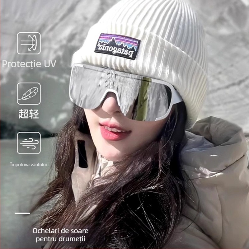 Ochelari de ski pentru alpinism și ciclism pe zăpadă, lentile PC, impermeabili, rezistenți la vânt, strat unic, protecție oculară pentru adulți