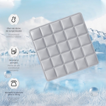 Perne de șezut frigorifice pentru scaun de birou, țesătură Ice Silk, umplutură latex, stil simplu și modern, pentru răcire și prevenirea supraîncălzirii