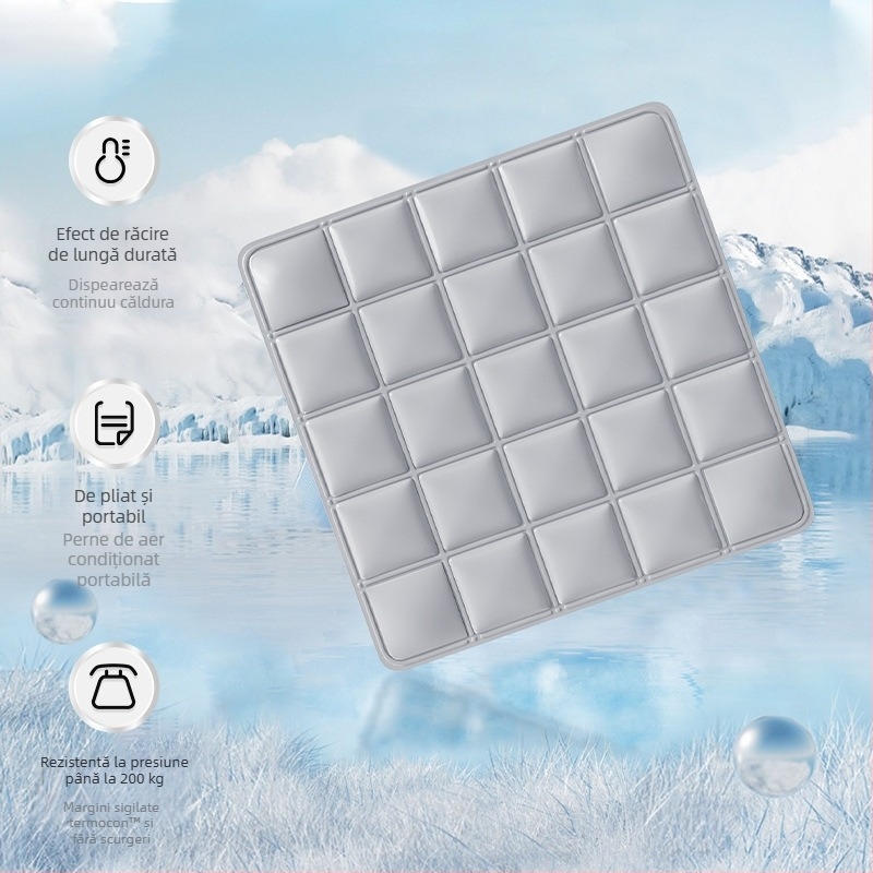 Perne de șezut frigorifice pentru scaun de birou, țesătură Ice Silk, umplutură latex, stil simplu și modern, pentru răcire și prevenirea supraîncălzirii