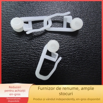 Cârlige pentru perdea din plastic, stil modern minimalist, brand hpg, ambalaj de 50 bucăți