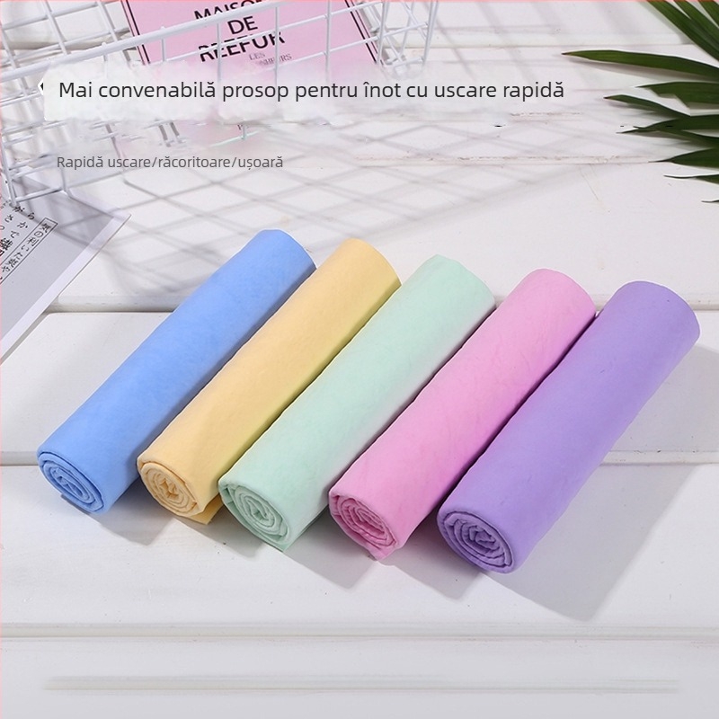 Prosop sport din PVA, țesătură cu relief plat, 8 fire, fir simplu, 141 g, răcorează și se usucă rapid (absorbția apei 5–10 s)