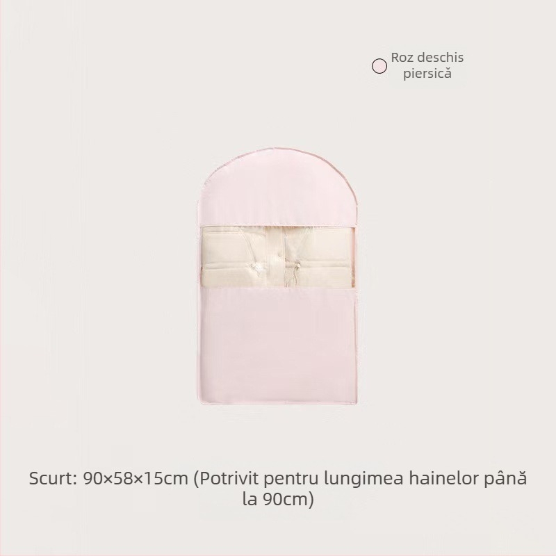 Acoperire anti-praf pentru haine, atârnată, din țesătură Twill – husă transparentă de depozitare pentru garderobă (îngroșată) pentru uz casnic