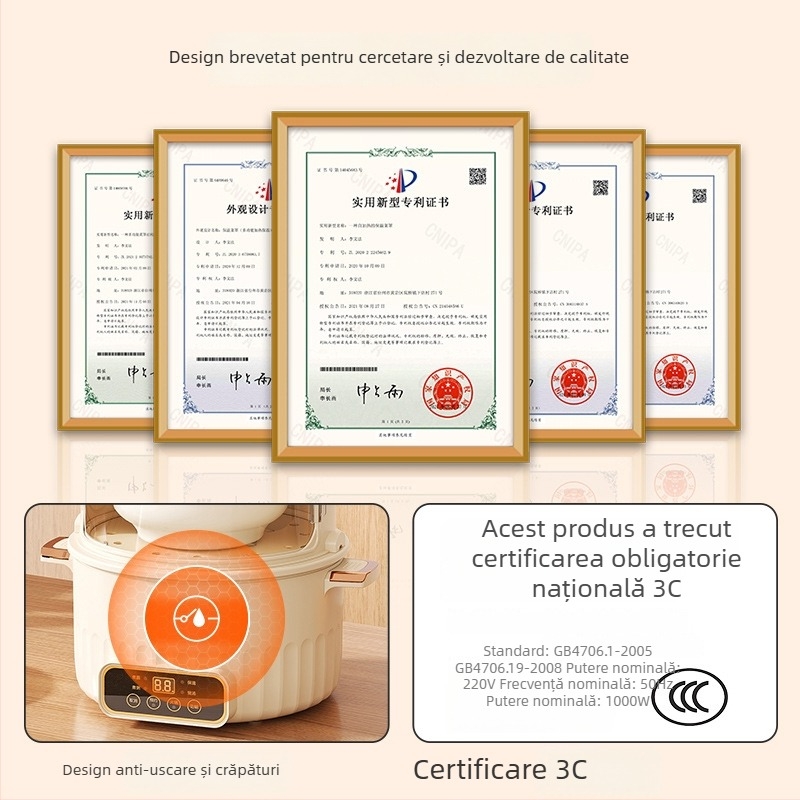 Capac multistrat pentru farfurii, uz casnic, PET material, izolație, inteligent și protecție împotriva prafului