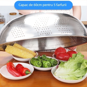 Capac metalic pentru mâncare, rezistent la praf, stil modern minimalist, lansat în 2019