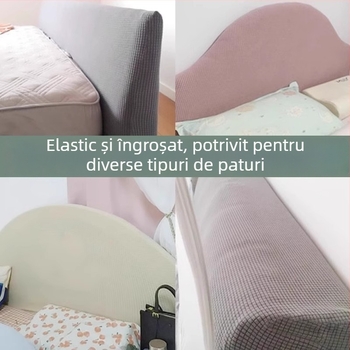 Husă universală pentru tăblia patului, căptușită moale, elastică, protecție împotriva prafului, 1,5–1,8 m