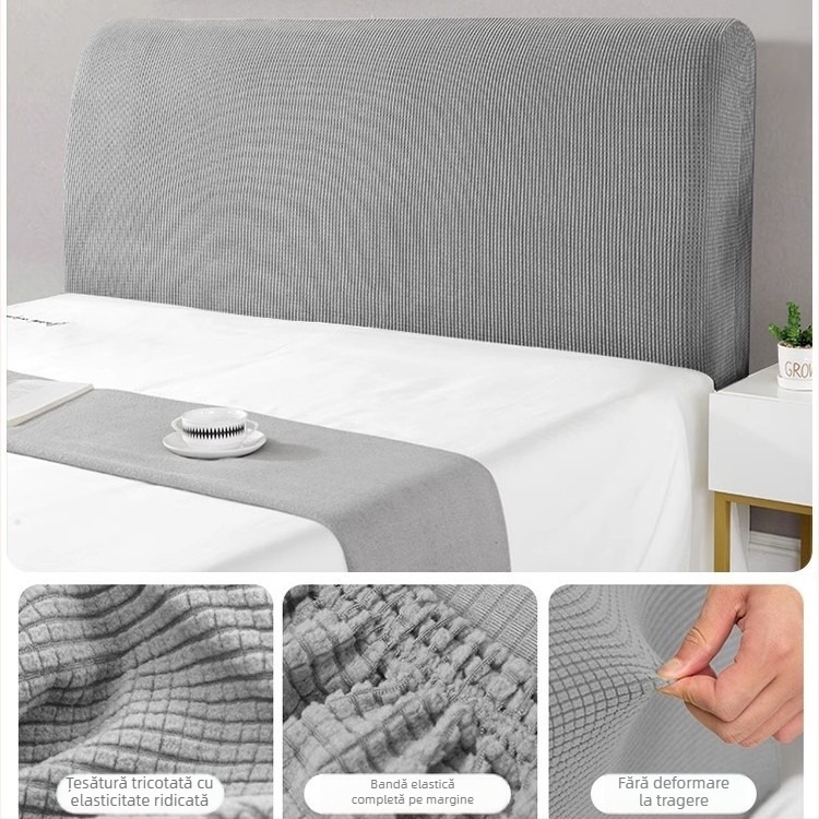 Husă universală pentru tăblia patului, căptușită moale, elastică, protecție împotriva prafului, 1,5–1,8 m