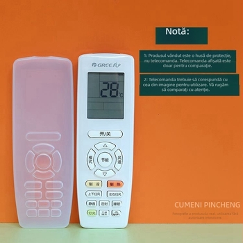 Capac siliconic pentru telecomanda aparatului de aer condiționat Gree – design simplu și modern