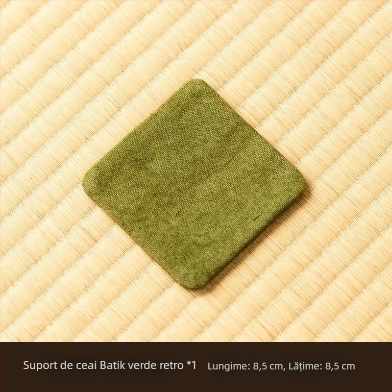 Covoraș pentru ceai din pânză tie-dye, cu două fețe, absorbant, multifuncțional (suport pentru cești și suport pentru ceainic)