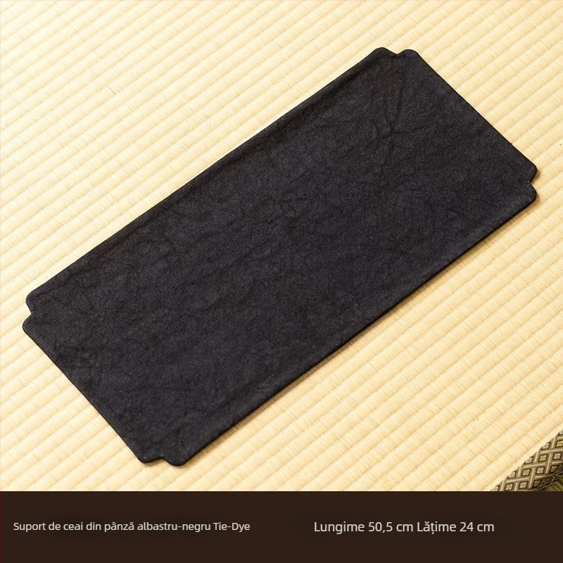 Covoraș pentru ceai din pânză tie-dye, cu două fețe, absorbant, multifuncțional (suport pentru cești și suport pentru ceainic)
