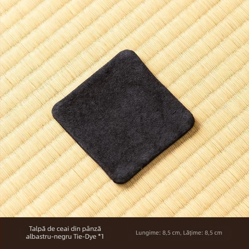 Covoraș pentru ceai din pânză tie-dye, cu două fețe, absorbant, multifuncțional (suport pentru cești și suport pentru ceainic)