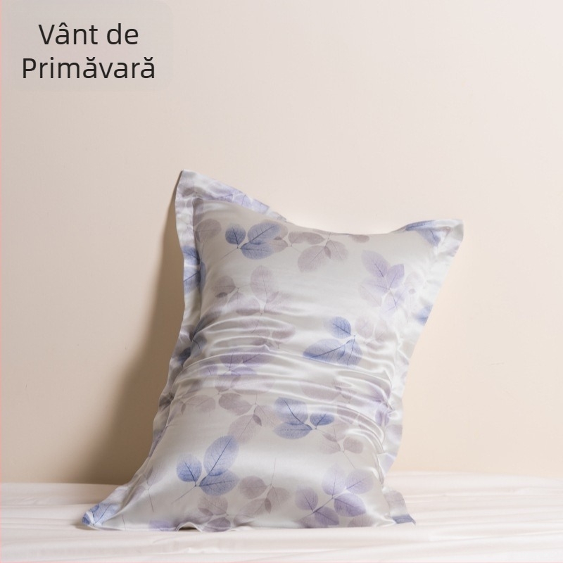 Husă de pernă din 100% Mătase Mulberry, imprimare digitală, stil modern minimalist, personalizare: Da