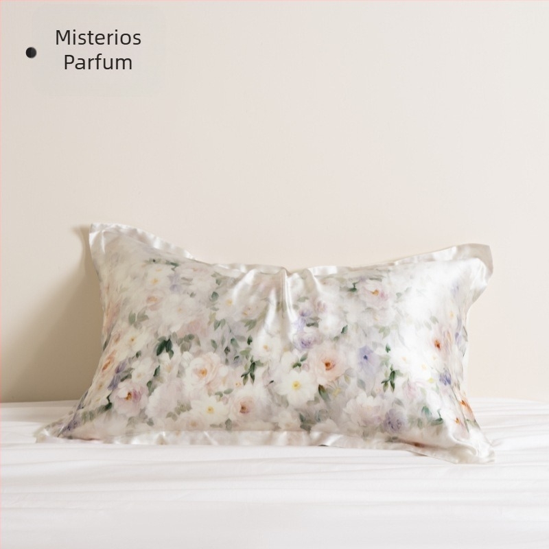 Husă de pernă din 100% Mătase Mulberry, imprimare digitală, stil modern minimalist, personalizare: Da