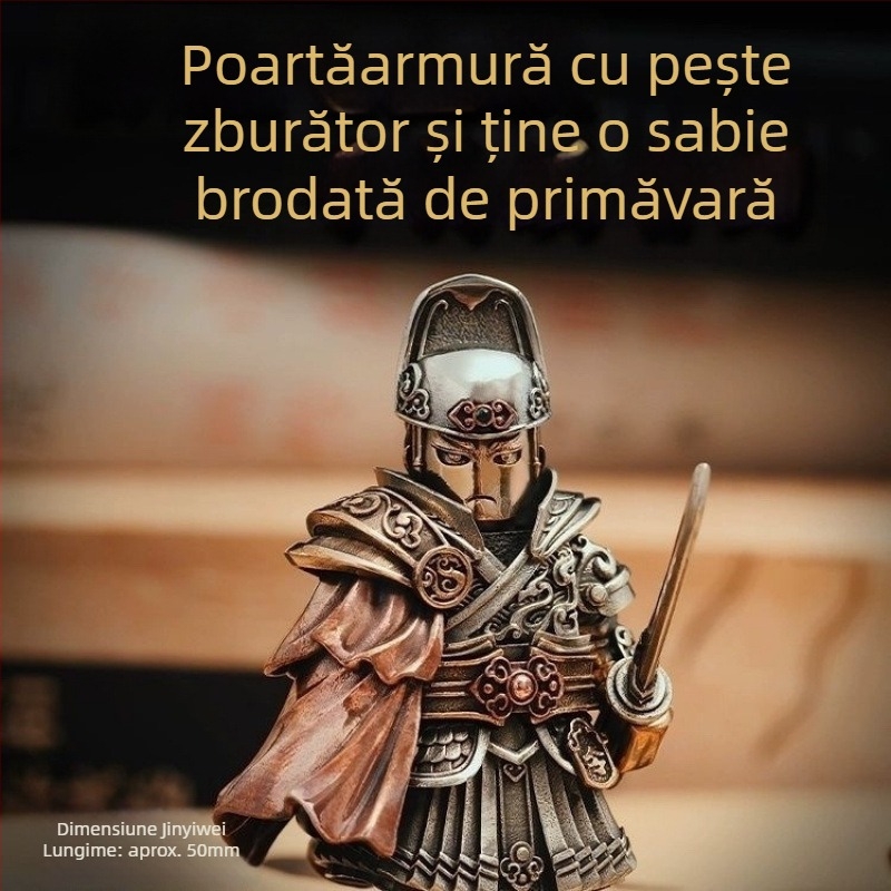 Ornament de birou cu motiv Ming Dynasty Jin Yi Wei – decor metal în stil chinezesc, personalizare disponibilă (Material: metal; Stil: chinezesc; Temă: Ming Dynasty Jin Yi Wei; Personalizare: Disponibilă)