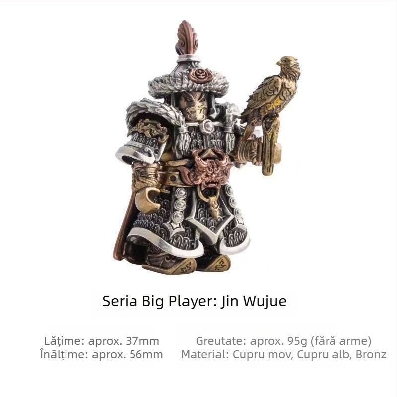 Ornament de birou cu motiv Ming Dynasty Jin Yi Wei – decor metal în stil chinezesc, personalizare disponibilă (Material: metal; Stil: chinezesc; Temă: Ming Dynasty Jin Yi Wei; Personalizare: Disponibilă)