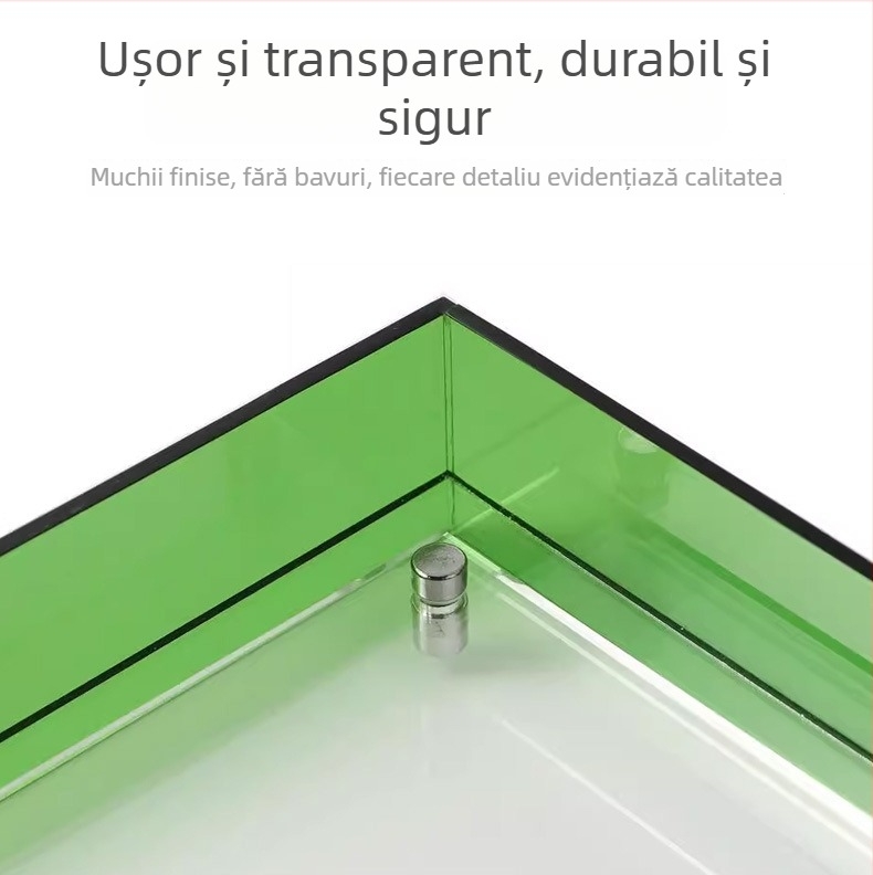 Ramă foto din plastic, dreptunghiulară, pentru protecția operelor de artă