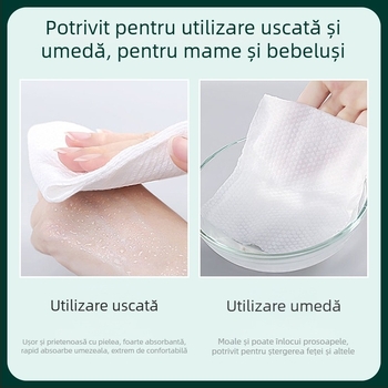 Șervețel facial de unică folosință în rolă mare, îngroșat, calitate salon, din fibre de lemn, brand Winne Fragrance