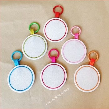 Breloc din filc, rotund, pentru copii, primăvara 2024