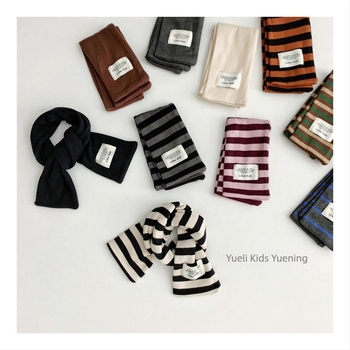 Șal de copii tricotat, unisex, iarnă, model geometric (material: tricotat; lățime: 9 cm; greutate: 63 g)