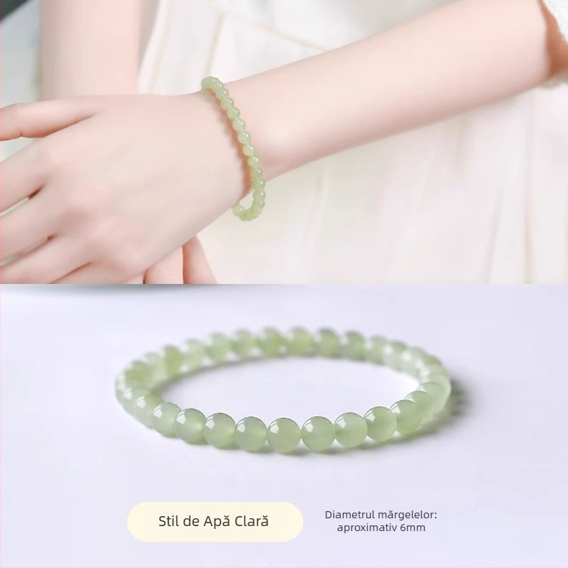 Brățară din Jad Hetian pentru femei, stil național, retro literatură și artă