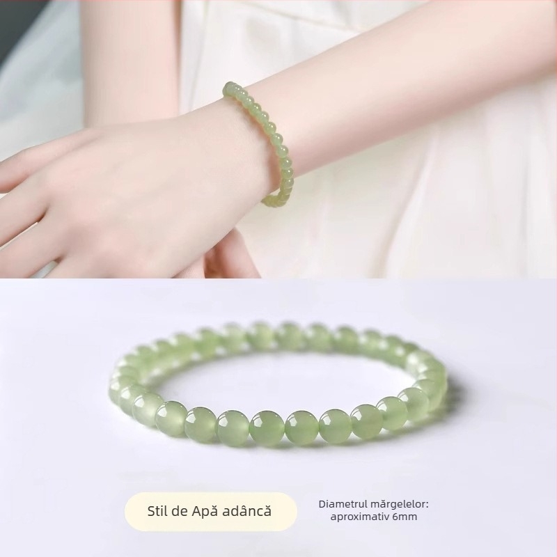 Brățară din Jad Hetian pentru femei, stil național, retro literatură și artă