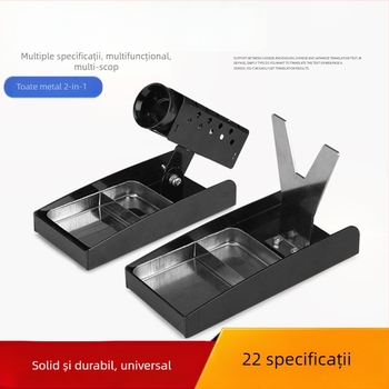 HB Suport metalic pentru fier de lipit – Multifuncțional 3 în 1, robust, stație 936, suport pentru sârmă de lipit