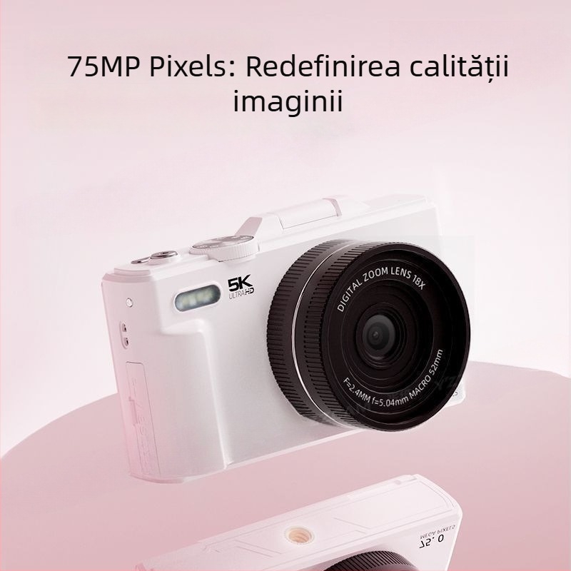 Cameră digitală fără oglindă, 75 MP, 18x zoom optic, stocare microSD