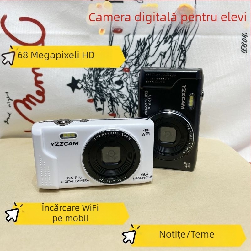 Cameră digitală fără oglindă, 75 MP, 18x zoom optic, stocare microSD