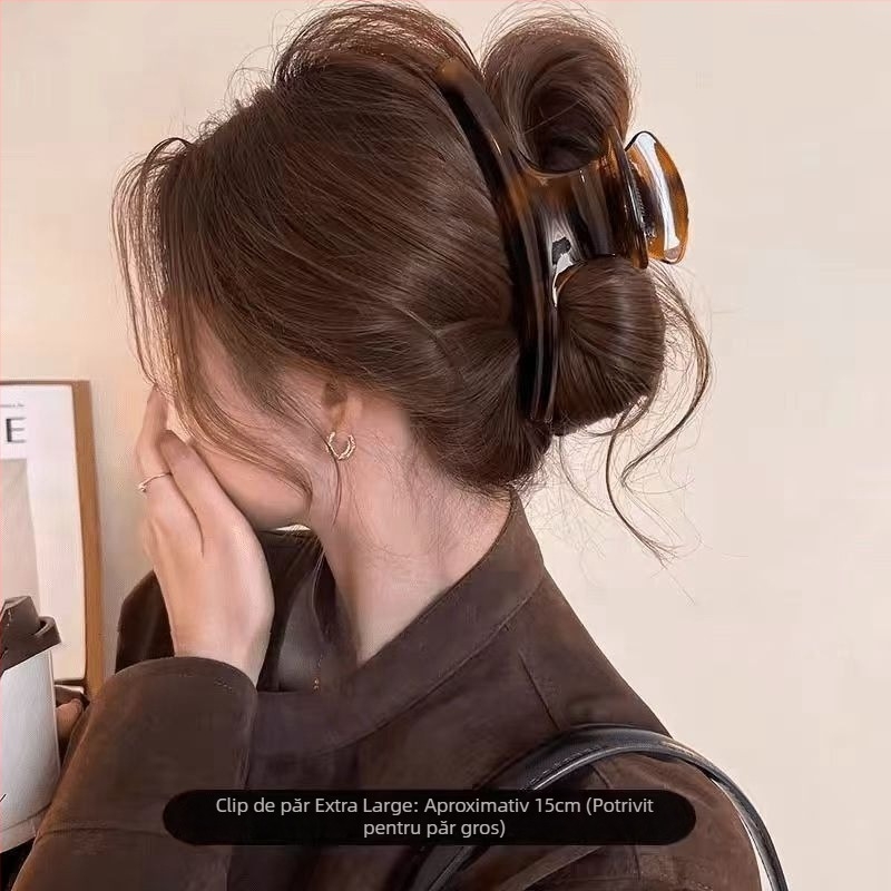 Clamă de păr arcuită din acrilic pentru copii (stil japonez-coreean, model floral vegetal)