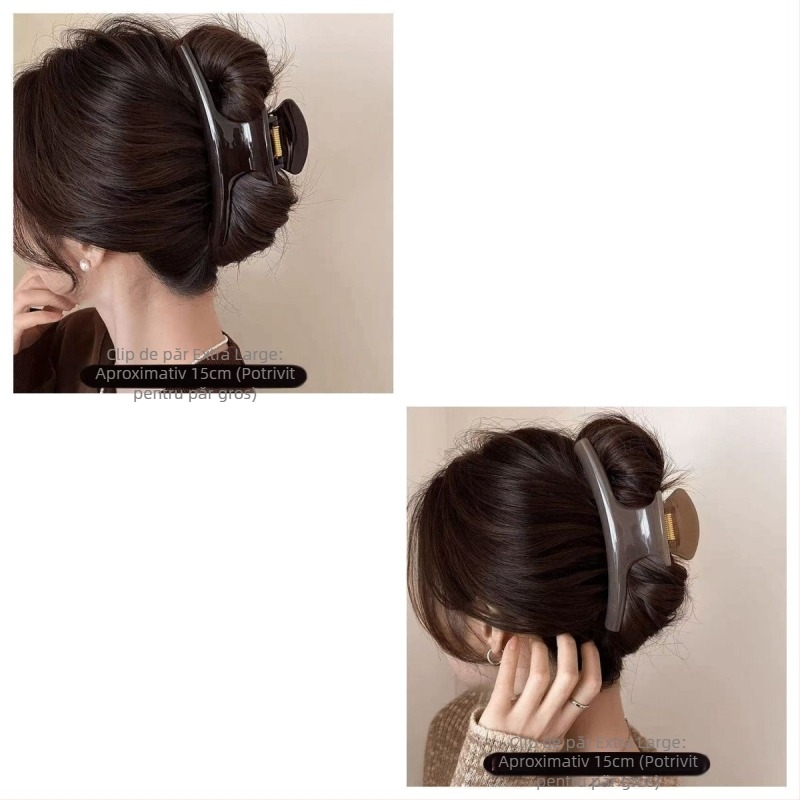 Clamă de păr arcuită din acrilic pentru copii (stil japonez-coreean, model floral vegetal)