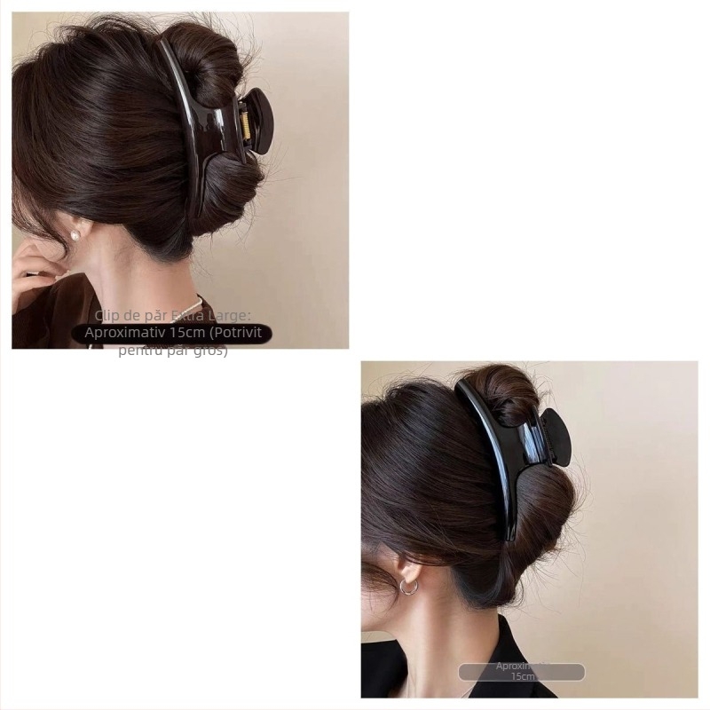 Clamă de păr arcuită din acrilic pentru copii (stil japonez-coreean, model floral vegetal)