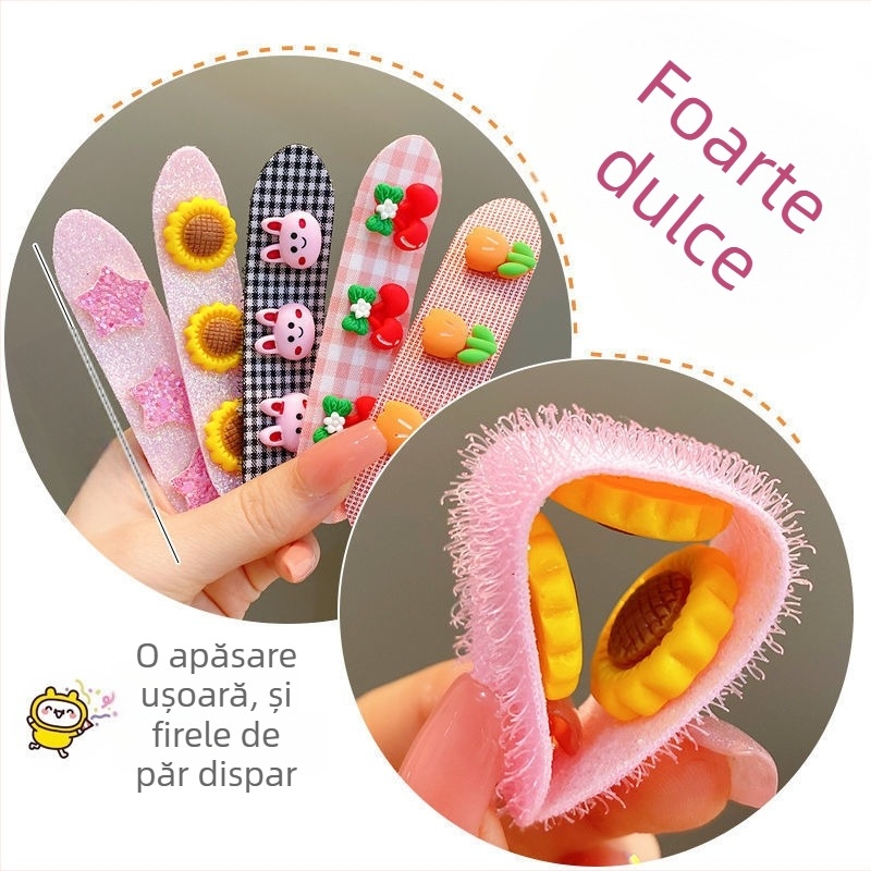 Accesoriu pentru cap pentru copii – stil desen animat, coroană cu cristale pudră, material textil, vară 2022