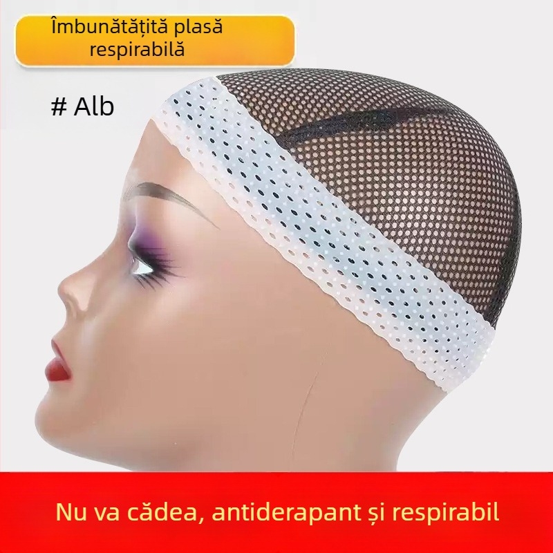 Bandă de cap pentru perucă din silicon, anti-derapare și anti-căderea părului, model XX-032, brand 8090