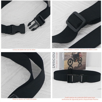Curea elastică pentru copii, fără metal, cataramă din plastic, lățime 2-4 cm, marca Jace