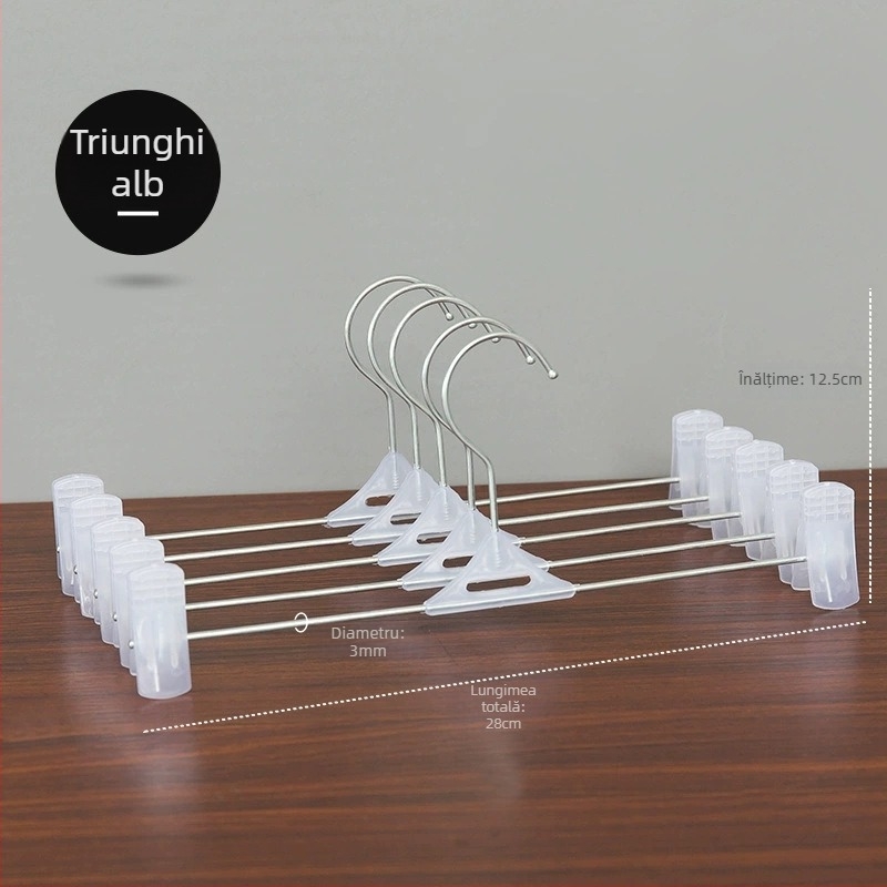 Clip pentru pantaloni cu priză anti-derapantă, clip din plastic telescopic pentru lenjerie, fuste și pantaloni