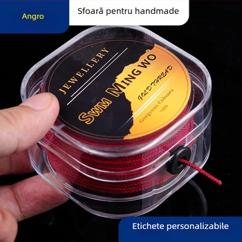 Mingwo Șnur non-elastic pentru mărgele Buddha - aliaj, șnur împletit, origine Yiwu, toamnă 2024