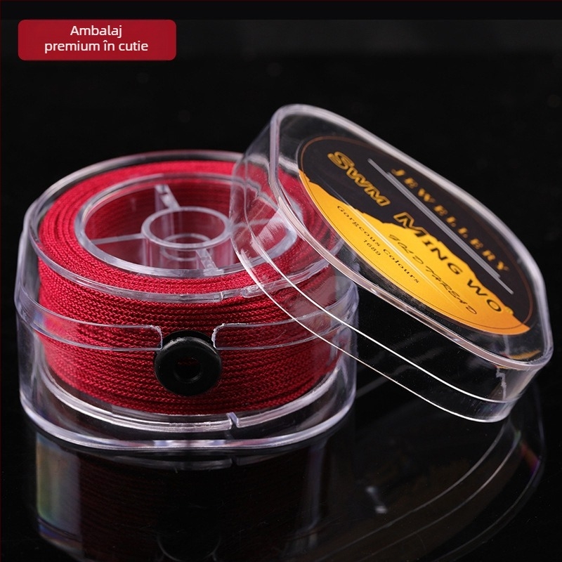 Mingwo Șnur non-elastic pentru mărgele Buddha - aliaj, șnur împletit, origine Yiwu, toamnă 2024