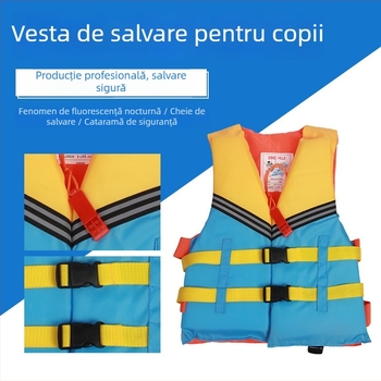 Vestă de salvare pentru copii, cu plutabilitate ridicată, pentru înot, navigație cu barca și pescuit, portabilă