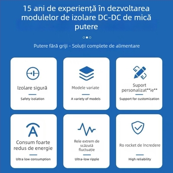 Modul de sursă de alimentare izolat A0505S/0512S/0524S-1WR2/1WR3/2WR3, 5V la 5V, pentru aplicații digitale 3C