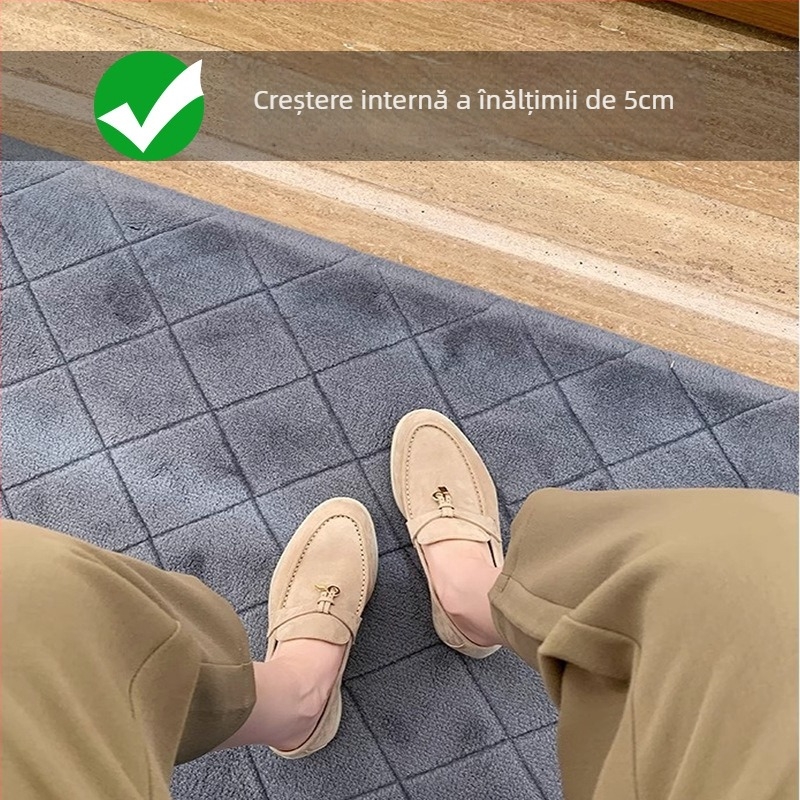 Loafers dama cu ciucuri și cataramă, partea superioară din microfibră, talpă din cauciuc, toc mediu 3–6 cm