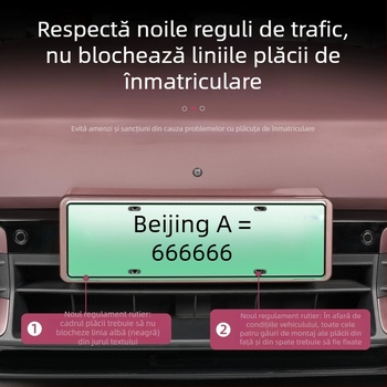 Ramă de plăcuță de înmatriculare pentru YU7 – compatibilă cu YU7, Material: Alt, Număr piesă: 012746, Procesare & Personalizare: Da, Origine: Guangzhou