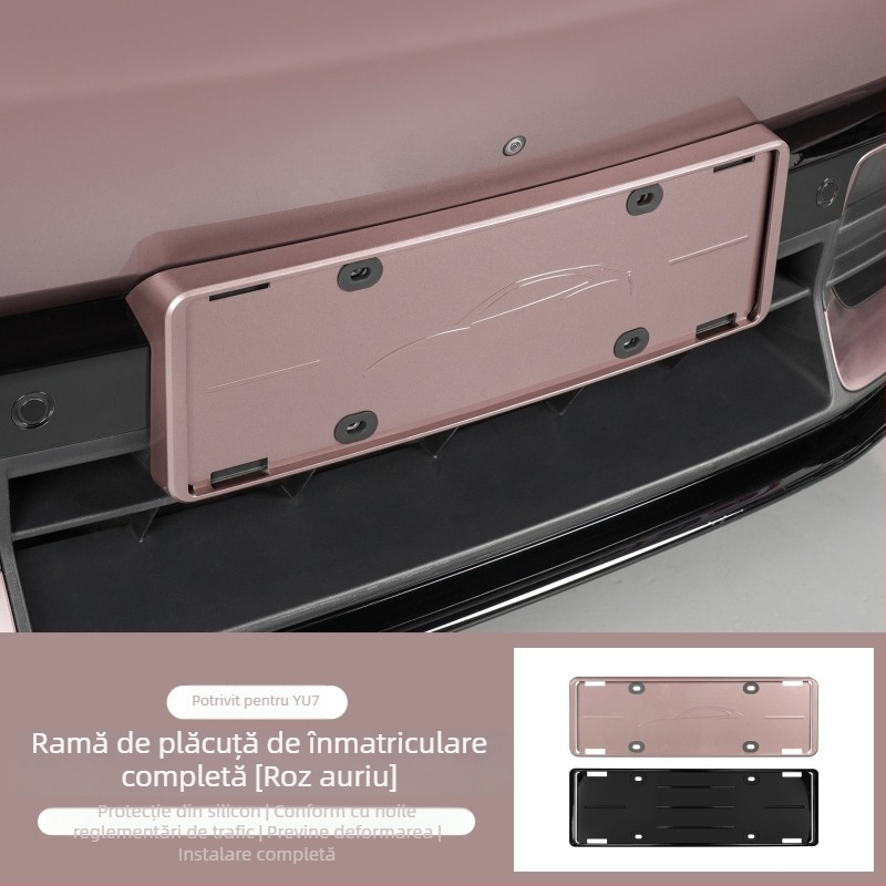 Ramă de plăcuță de înmatriculare pentru YU7 – compatibilă cu YU7, Material: Alt, Număr piesă: 012746, Procesare & Personalizare: Da, Origine: Guangzhou