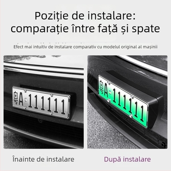 Ramă de înmatriculare pentru Tesla Model Y3/YL, accesoriu de montaj, nepersonalizabil