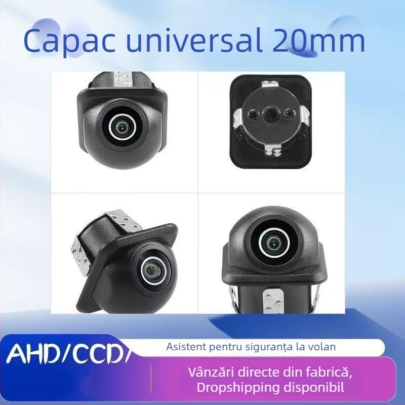 Cameră universală de mers înapoi montată pe mașină, carcasă perforată, vedere de noapte, CCD/AHD, impermeabilă, 720x480
