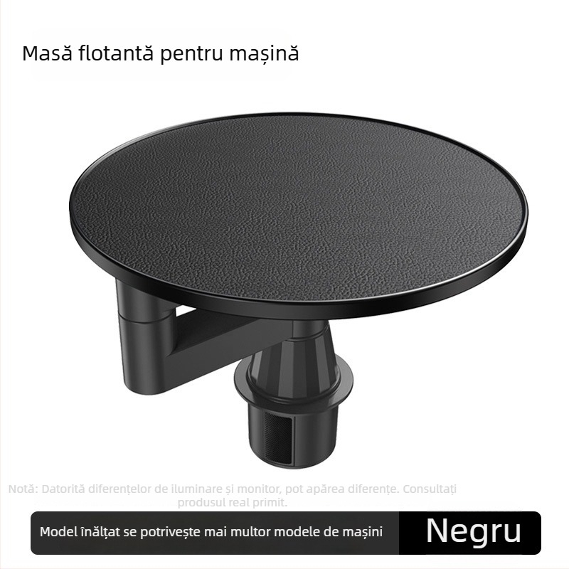 Nipori Tavă pentru scaunul din fața mașinii, rotire la 360°, multifuncțională, din in, montaj încorporat