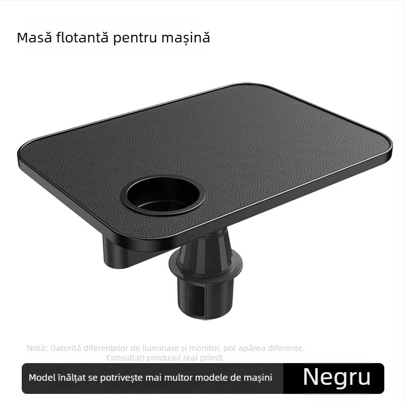 Nipori Tavă pentru scaunul din fața mașinii, rotire la 360°, multifuncțională, din in, montaj încorporat