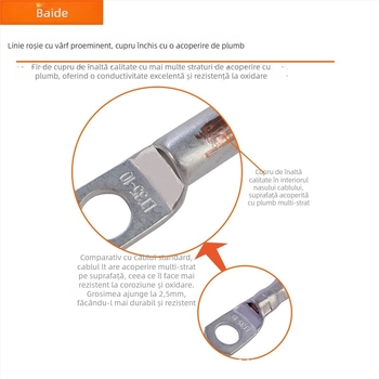 Baide Hardware GSA-001 Cablu extensie terminal baterie auto pentru conexiuni (paralel/serii) cu protecție împotriva scurgerilor